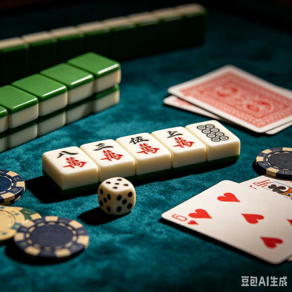 colorful mahjong score chips